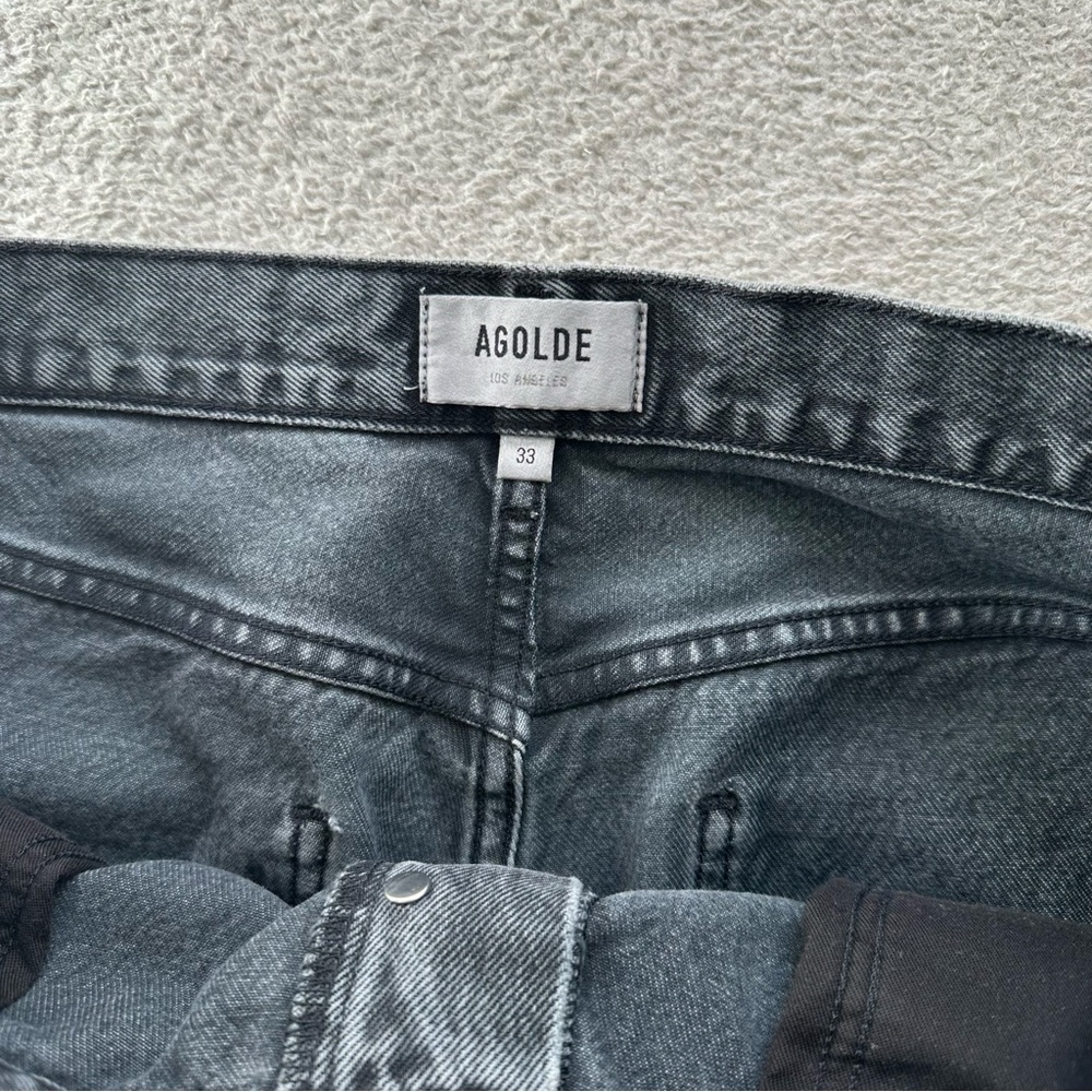 AGOLDE 90s Pinch Waist Jeans - Washed Black - Picture 4 of 8